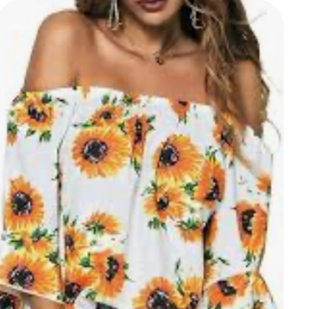 🌻 Sunflower Off the Shoulder Top